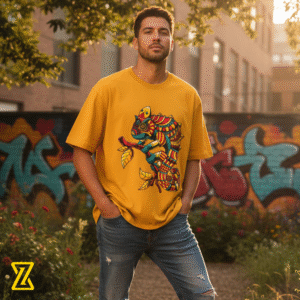 iguana aztec unisex oversized classic t shirt